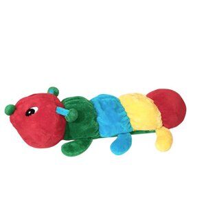 2013 Dan Dee Bright Primary Color Caterpillar Plush Stuffed Animal Toy 33"